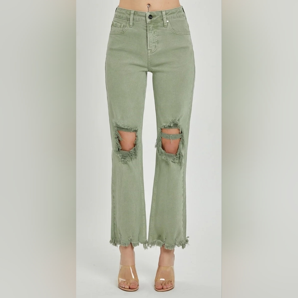 Risen olive jeans 13/31